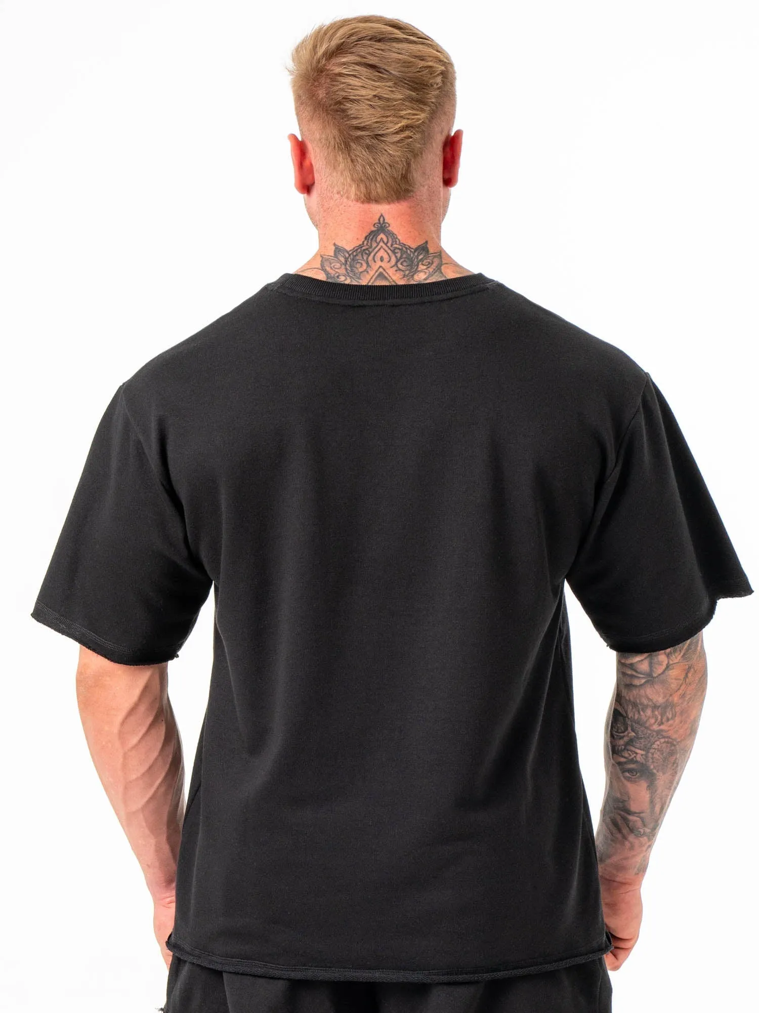 Box Fleece T-Shirt - Black hypoallergenic material