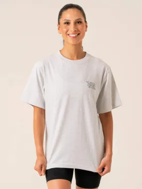 Bright and Bold Minimalist Layer Wellness T-Shirt - Snow Marl