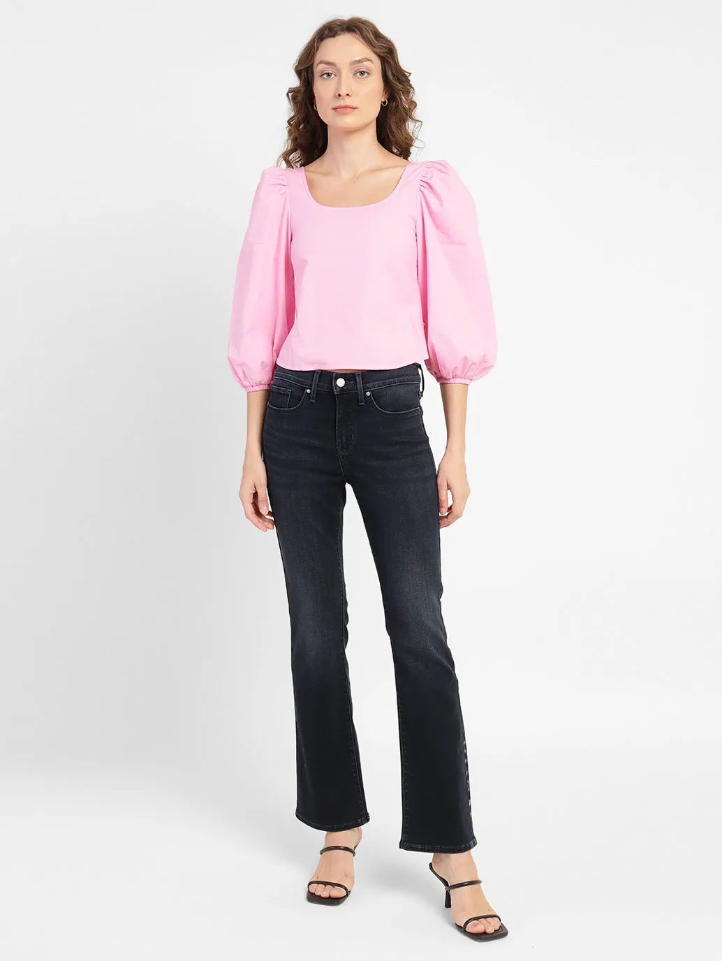 Casual Energy Subtle Palette Women's 315 Blue Flared Fit High Rise Jeans