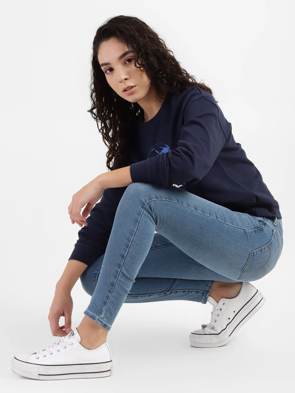 Holiday Vibes Evening Stroll Picnic Style Minimalist Style Holiday Vibes Weekend Warrior Women's 710 Blue Skinny Fit High Rise Jeans