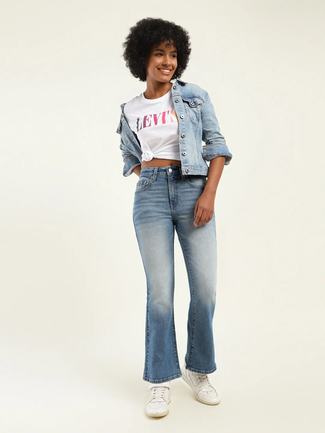 Fit And Easy Women's 710 Blue Skinny Fit High Rise Jeans