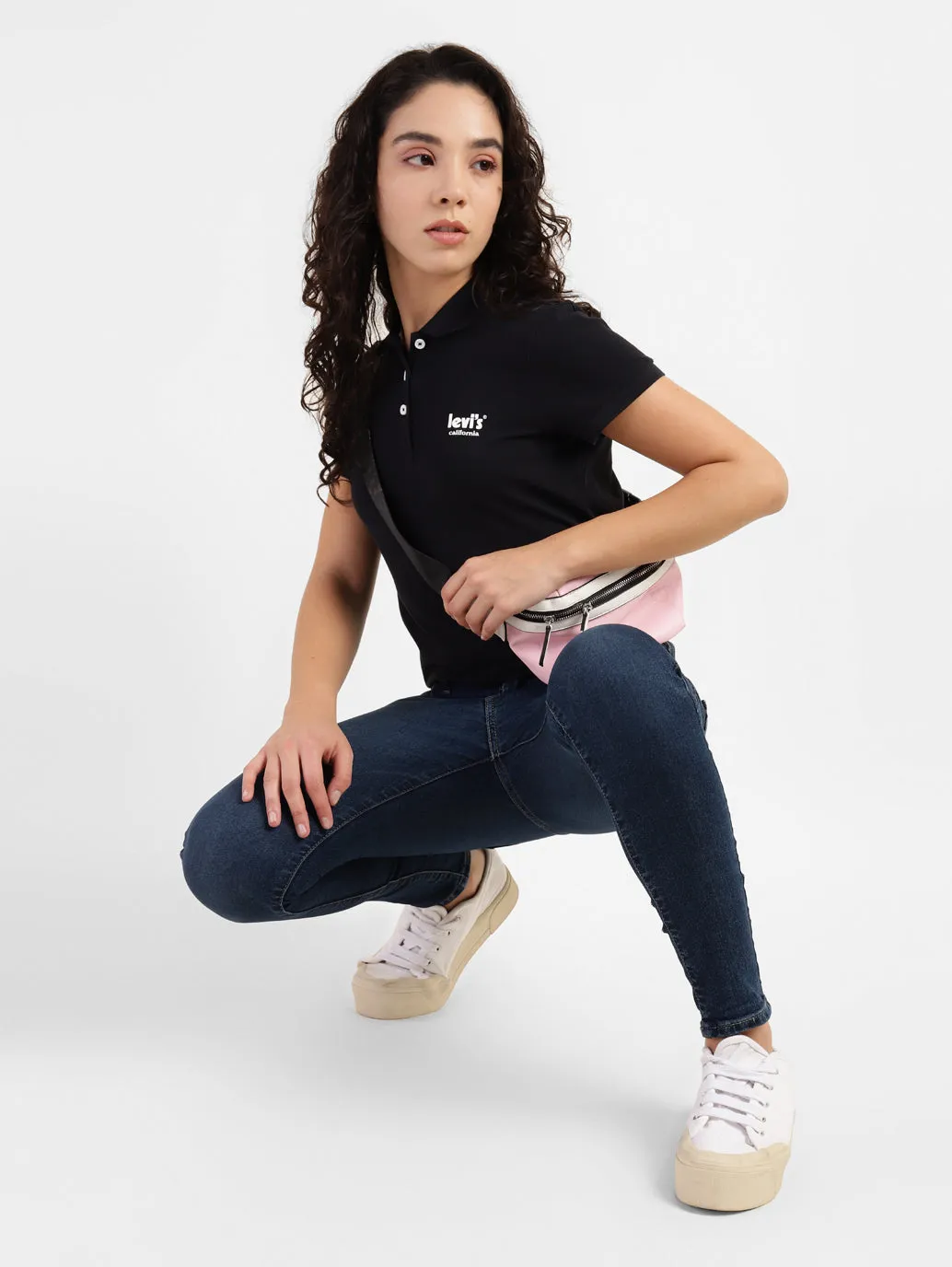 Women's 710 Blue Skinny Fit Mid Rise Jeans Stay Comfortable