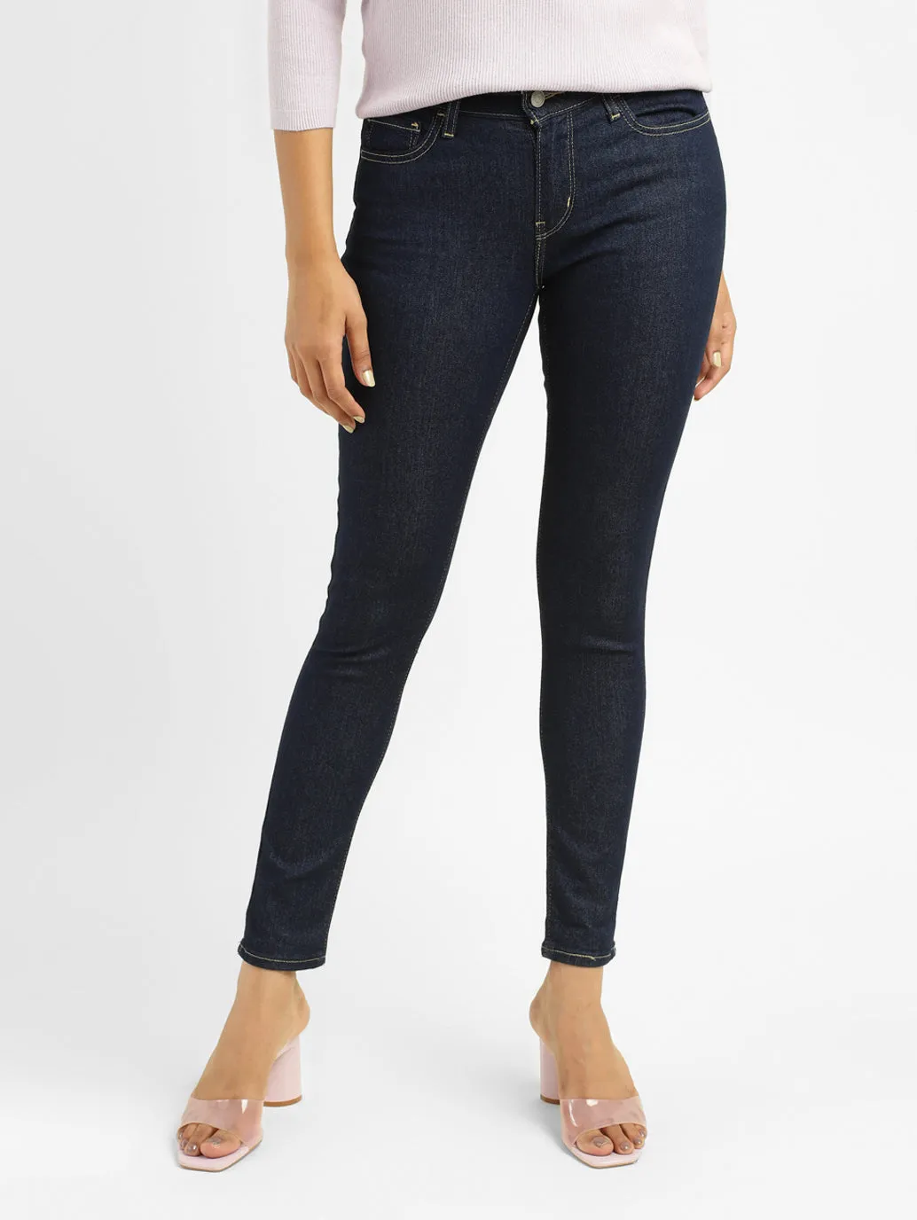 Essential Layer Minimalist Style Festival Outfit Loose Women's 710 Blue Skinny Fit Mid Rise Jeans