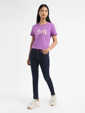 Women's 710 Indigo Skinny Fit Mid Rise Jeans Practical Comfort Go-to Comfort