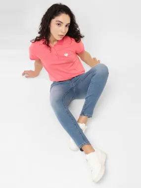 Women's 711 Blue Skinny Fit Mid Rise Jeans On The Move