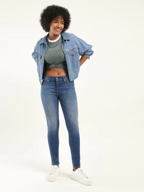 Style Statement Active Friendly Women's 711 Blue Skinny Fit Mid Rise Jeans