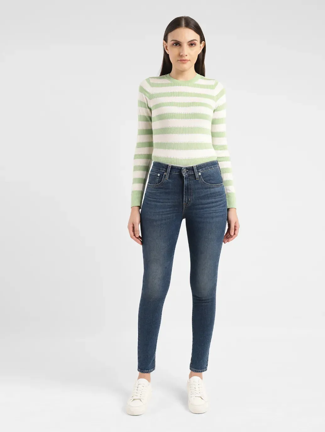 Leisure Ready Women's 721 Blue Skinny Fit High Rise Jeans