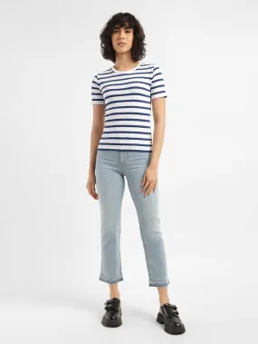 Everyday Party Look Youth Style Road Trip Outdoor Enthusiast Women's 724 Blue Straight Fit High Rise Jeans