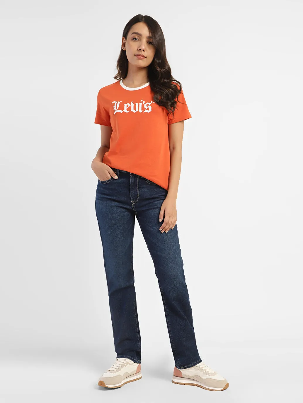 Daily Clothing Weekend Warrior Earthy Women's 724 Indigo Straight Fit High Rise Jeans