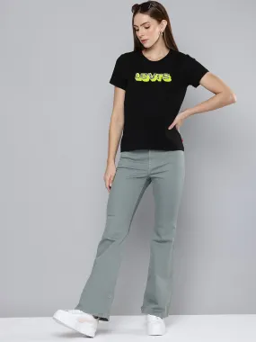 Women's 726 Grey Flared Fit Mid Rise Jeans Leisure Ready All Size Fit