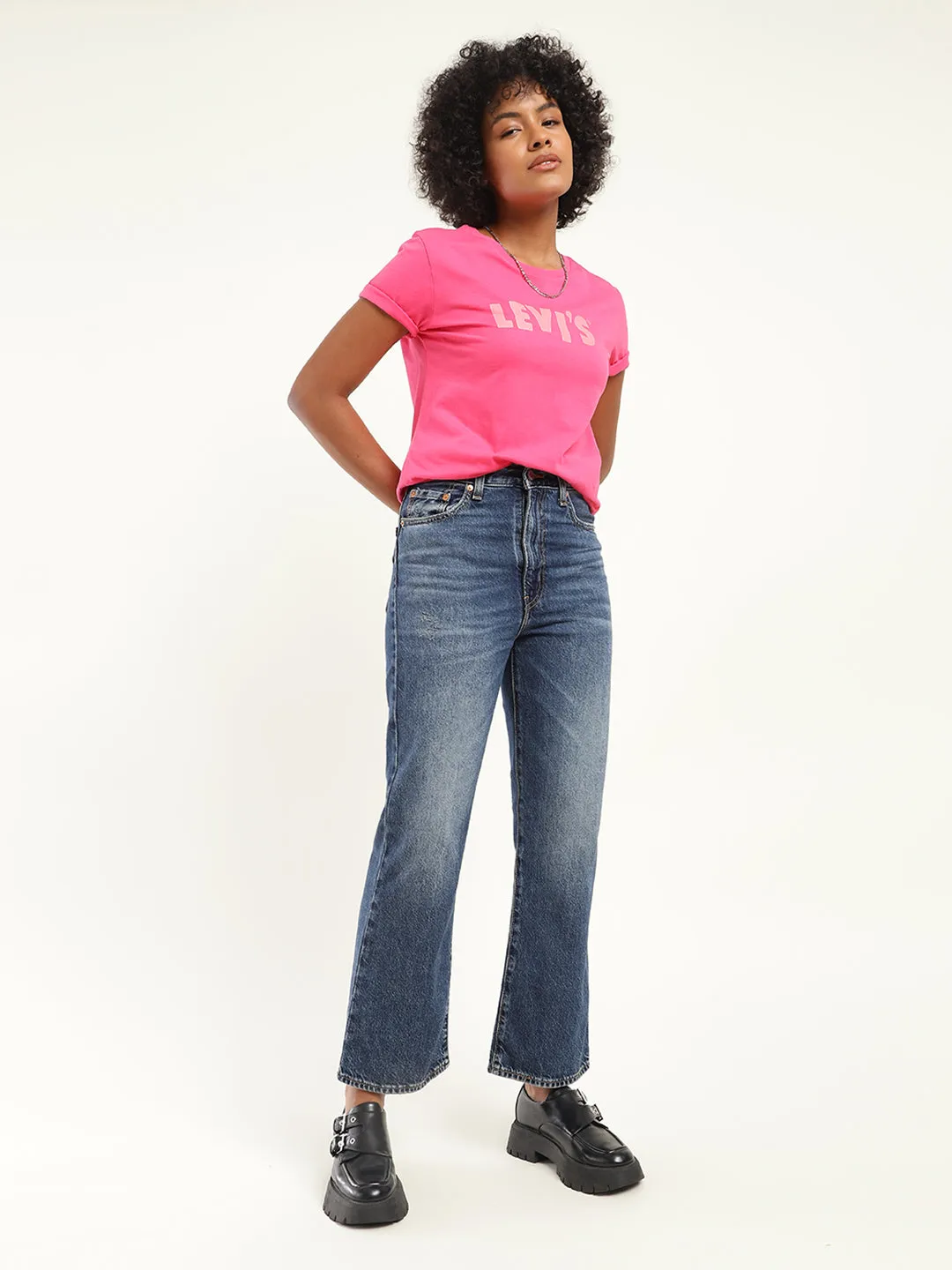 Women's Blue Bootcut Fit High Rise Jeans Evening Stroll Weekend Getaway Casual Element