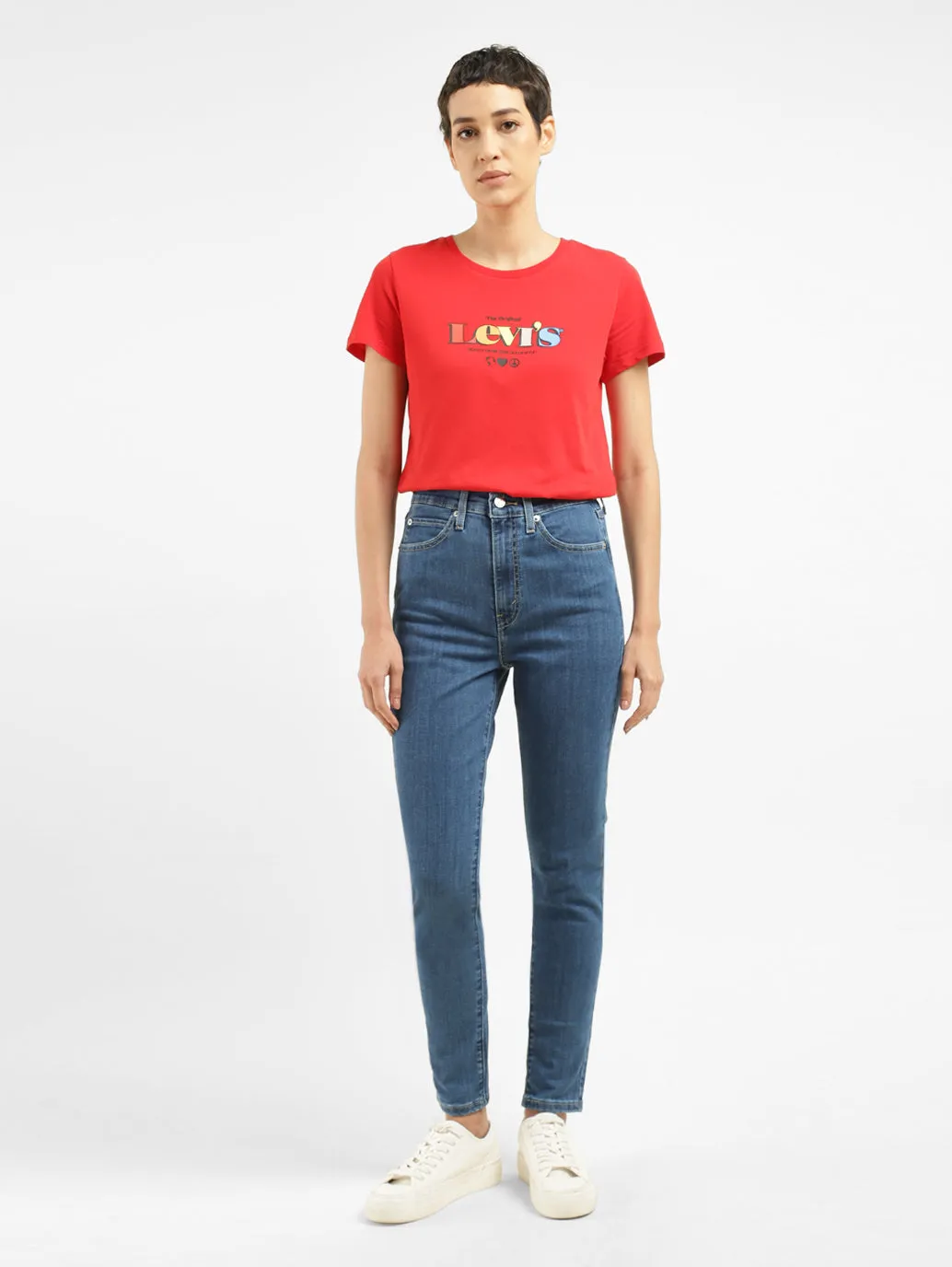 Stylish Look Day To Night Women's Blue Skinny Fit High Rise Jeans