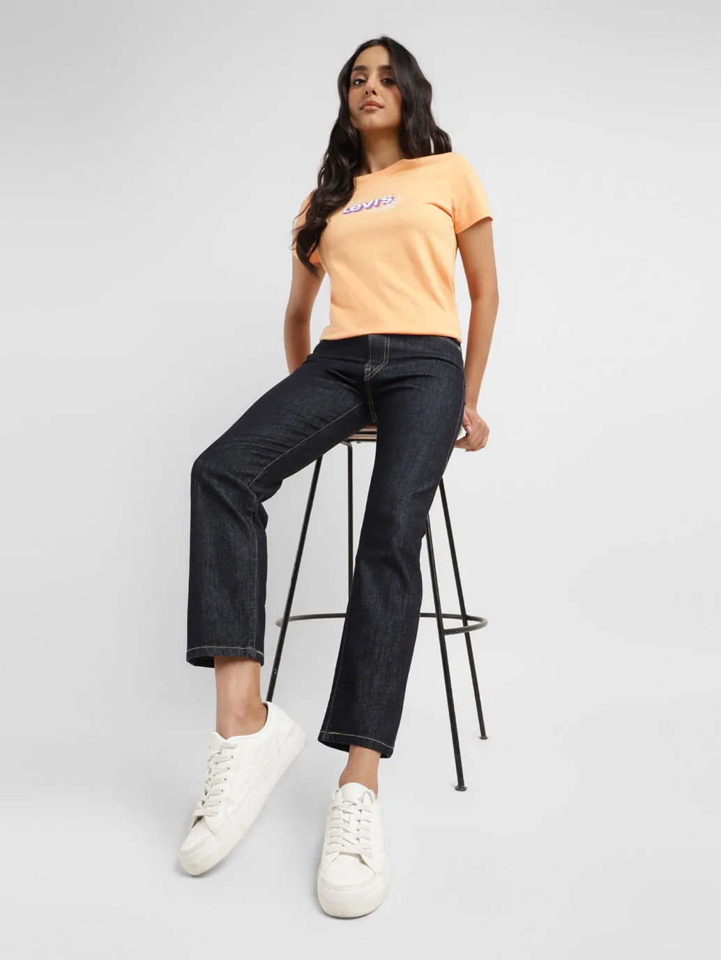 Women's Blue Wedgie Straight Fit Mid Rise Jeans Function Ready