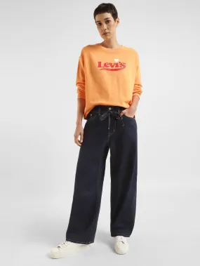 Women's Blue XL Balloon Loose Fit High Rise Jeans Smooth Picnic Style