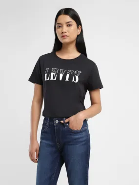 Simple yet stylish Soft and Stylish Women's Brand Logo Crew Neck T-shirt