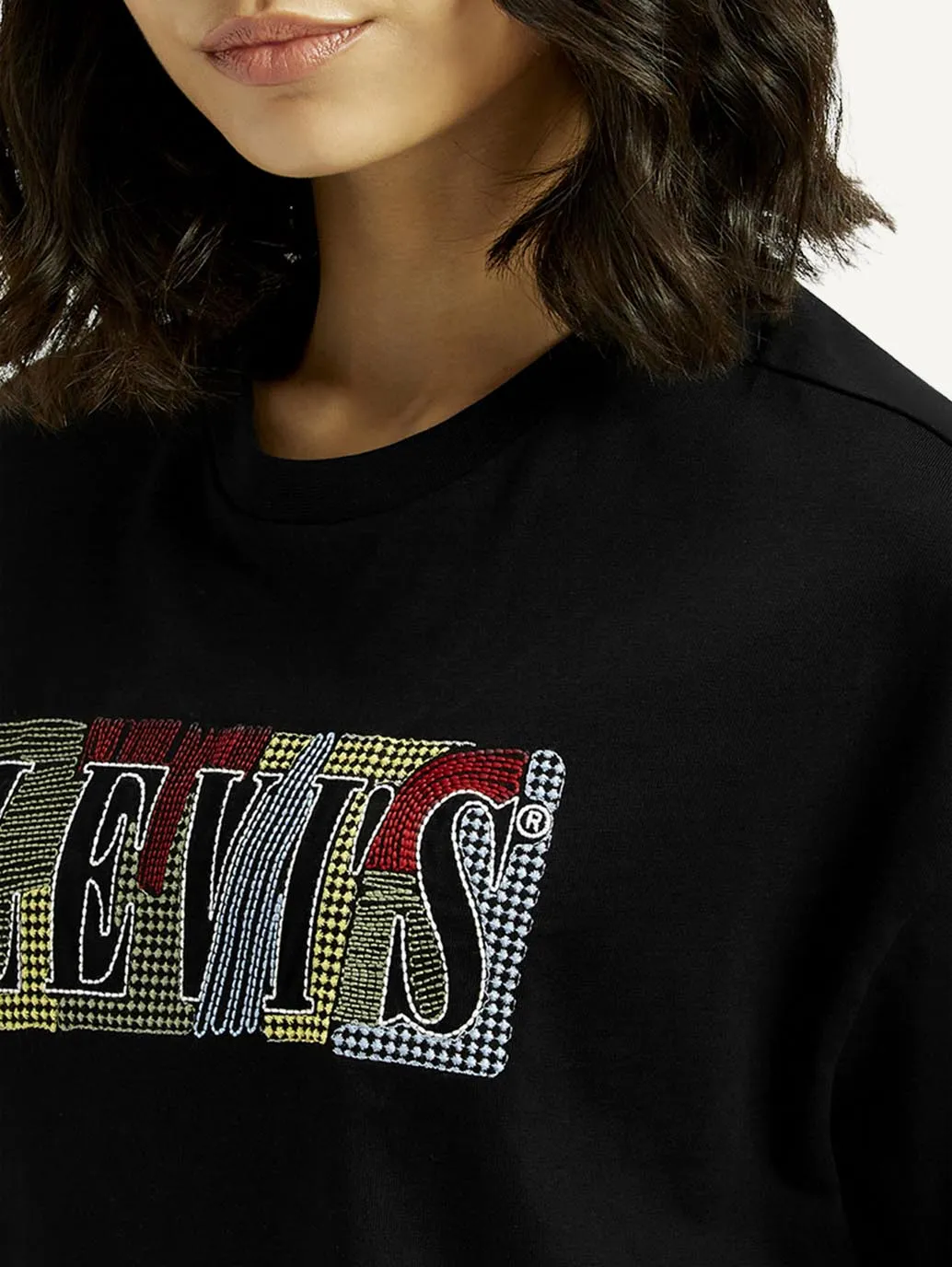 Women's Brand Logo Relaxed Fit T-shirt Timeless Style