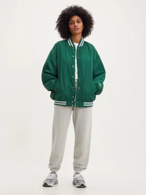 TearResistantOuter ModularLayering Women's Gold Tab Baseball Varsity Jacket