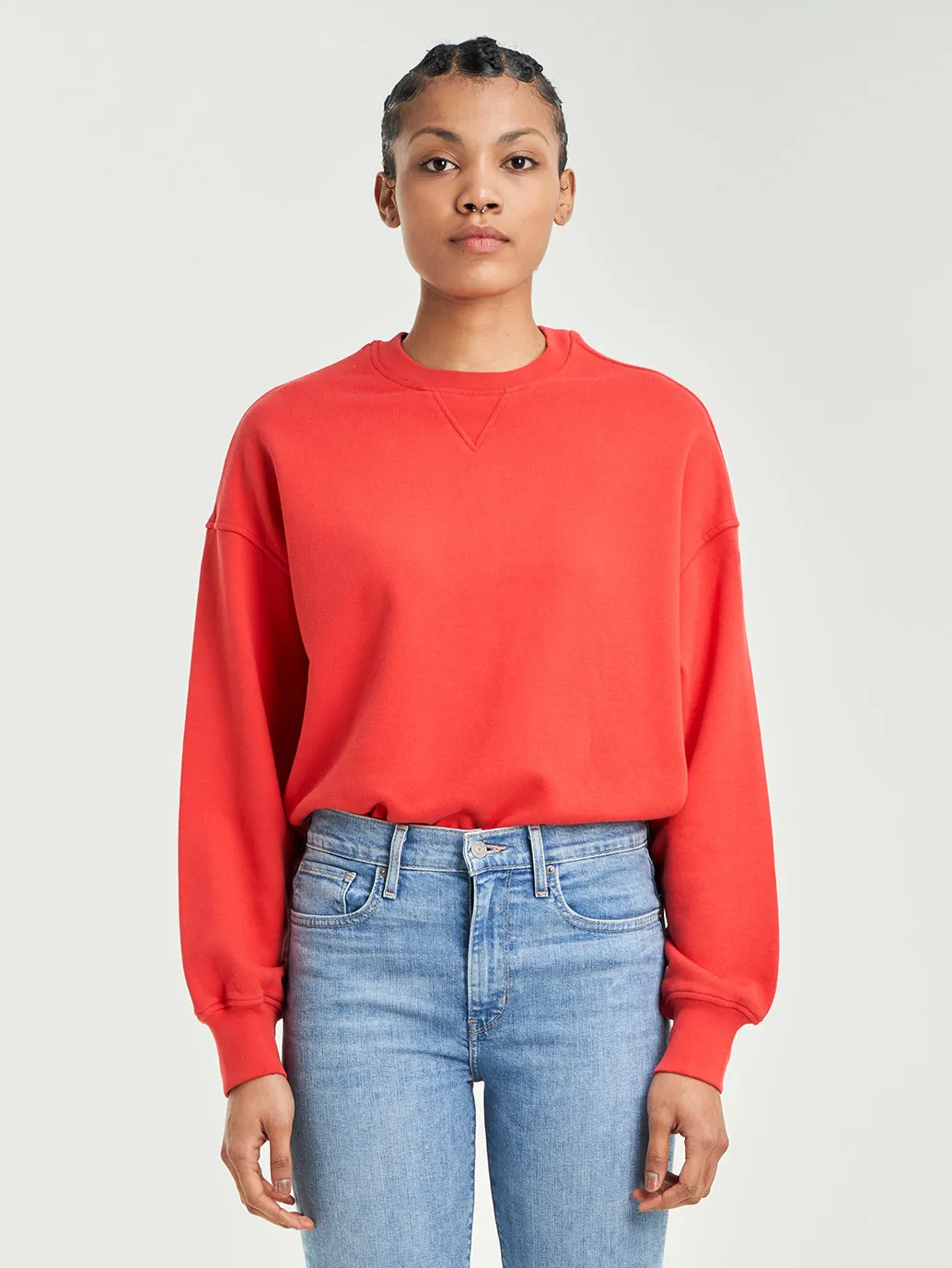 Women's Gold Tab Crewneck Sweatshirt Core Relaxed