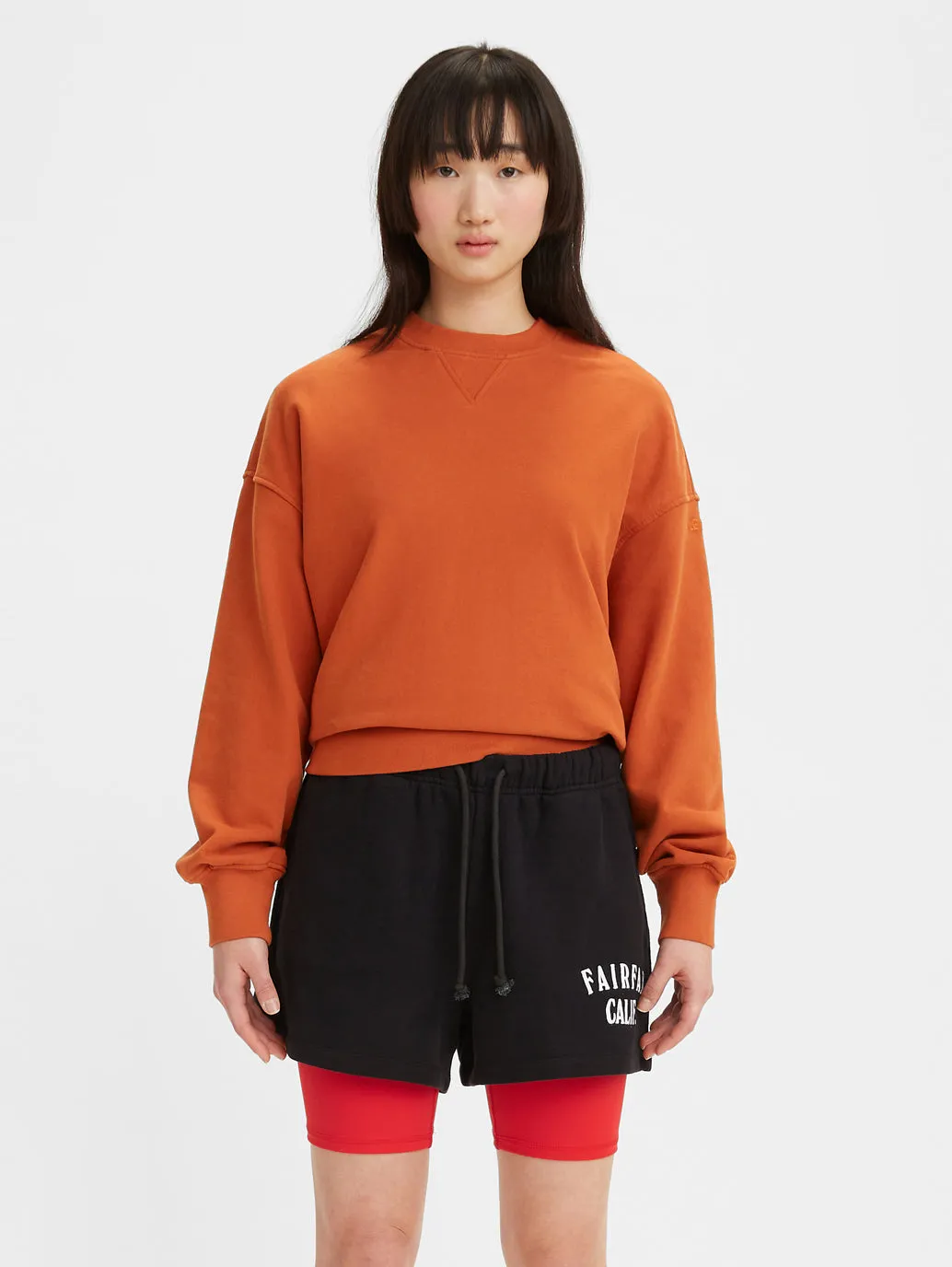 Essential Chic Women's Gold Tab Crewneck Sweatshirt