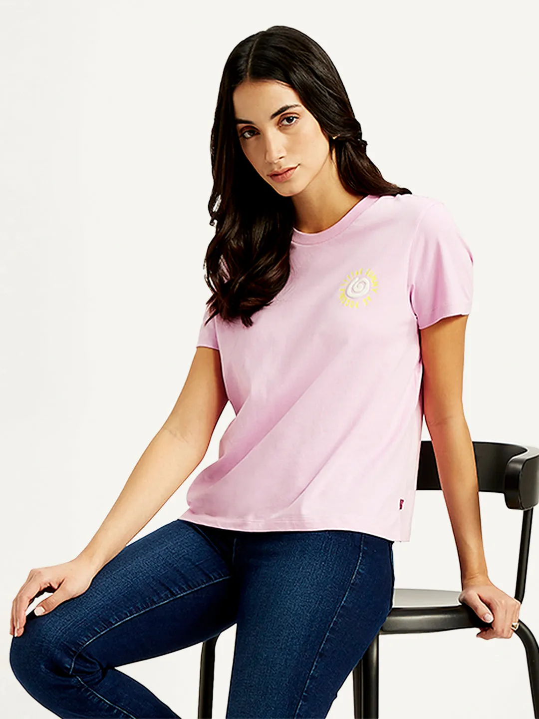 Women's Graphic Print Crew Neck T-Shirt Classic Layer Wear Anti Shrinkage Treatment