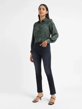 Durable Athlete Fit Travel Outfit Women's Redloop 724 Blue Straight Fit Mid Rise Jeans