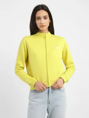 Women's Solid High Neck Sweatshirt goes with high heels Performance Wear