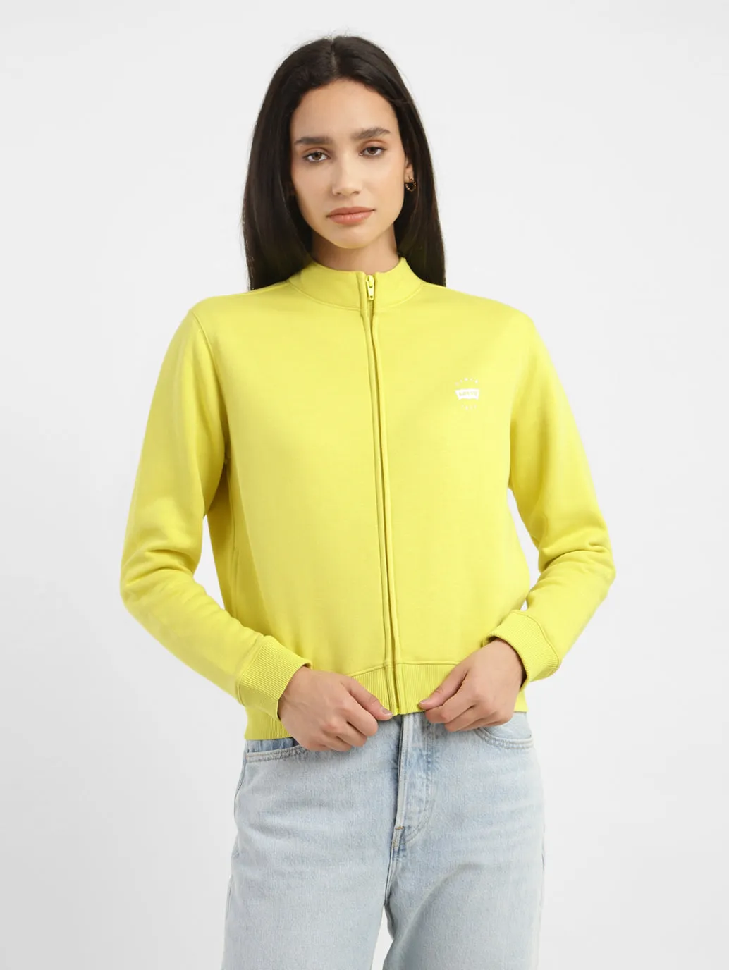 Women's Solid High Neck Sweatshirt Trendy Comfort product concert wear energy