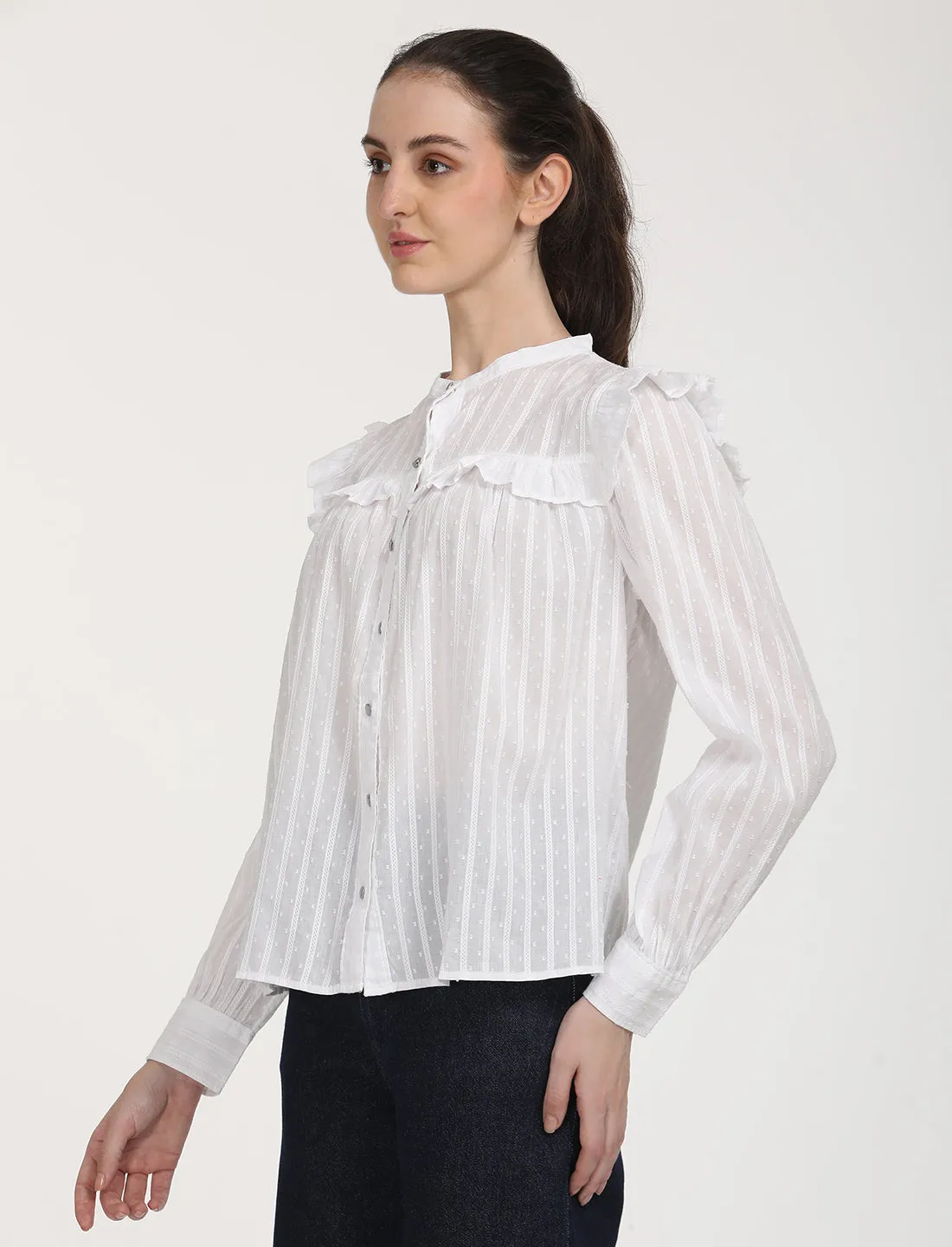 hypoallergenic Women's Solid Oversized Shirt