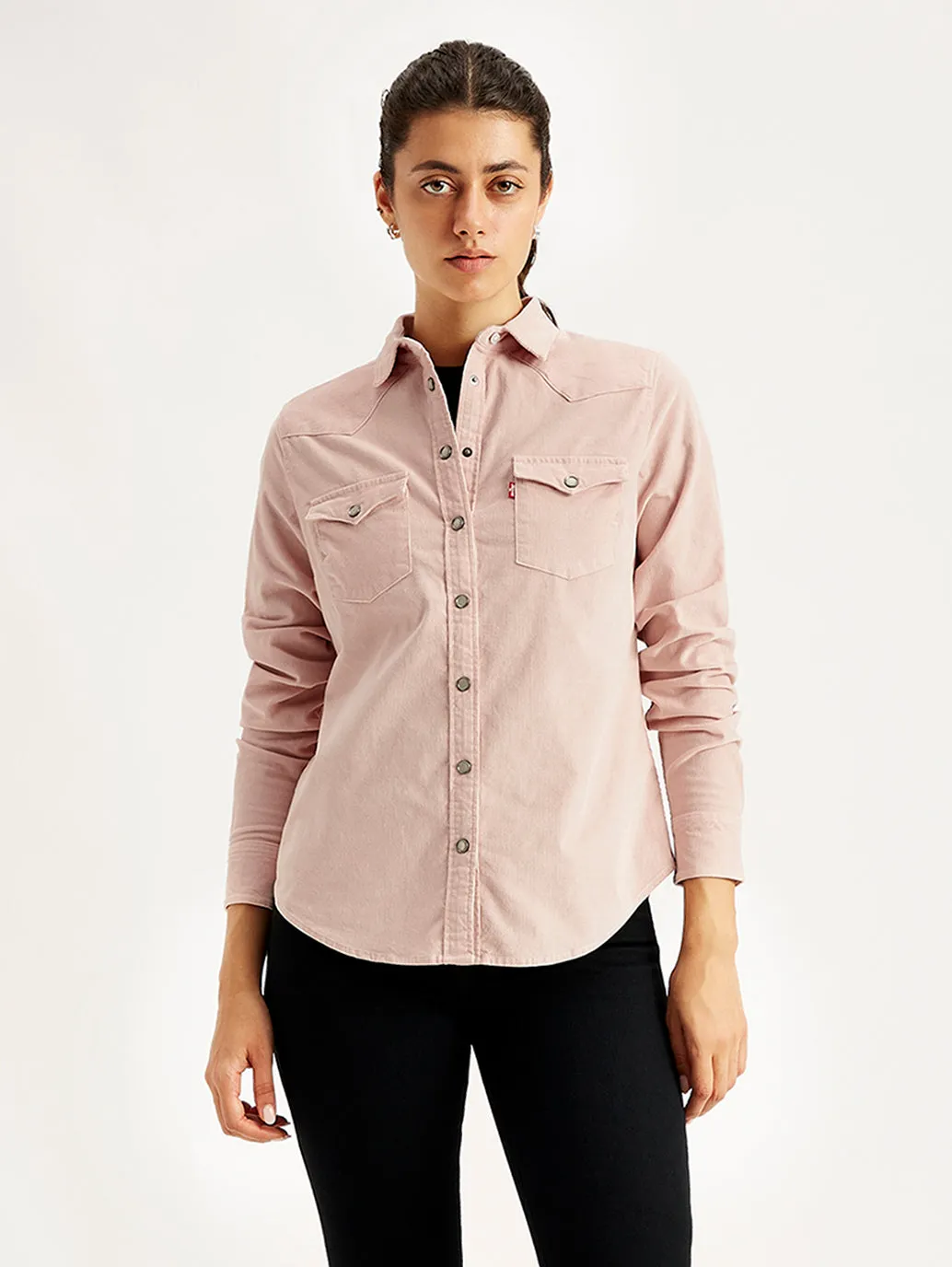 Tuckable Hem Women's Solid Regular Fit Shirt