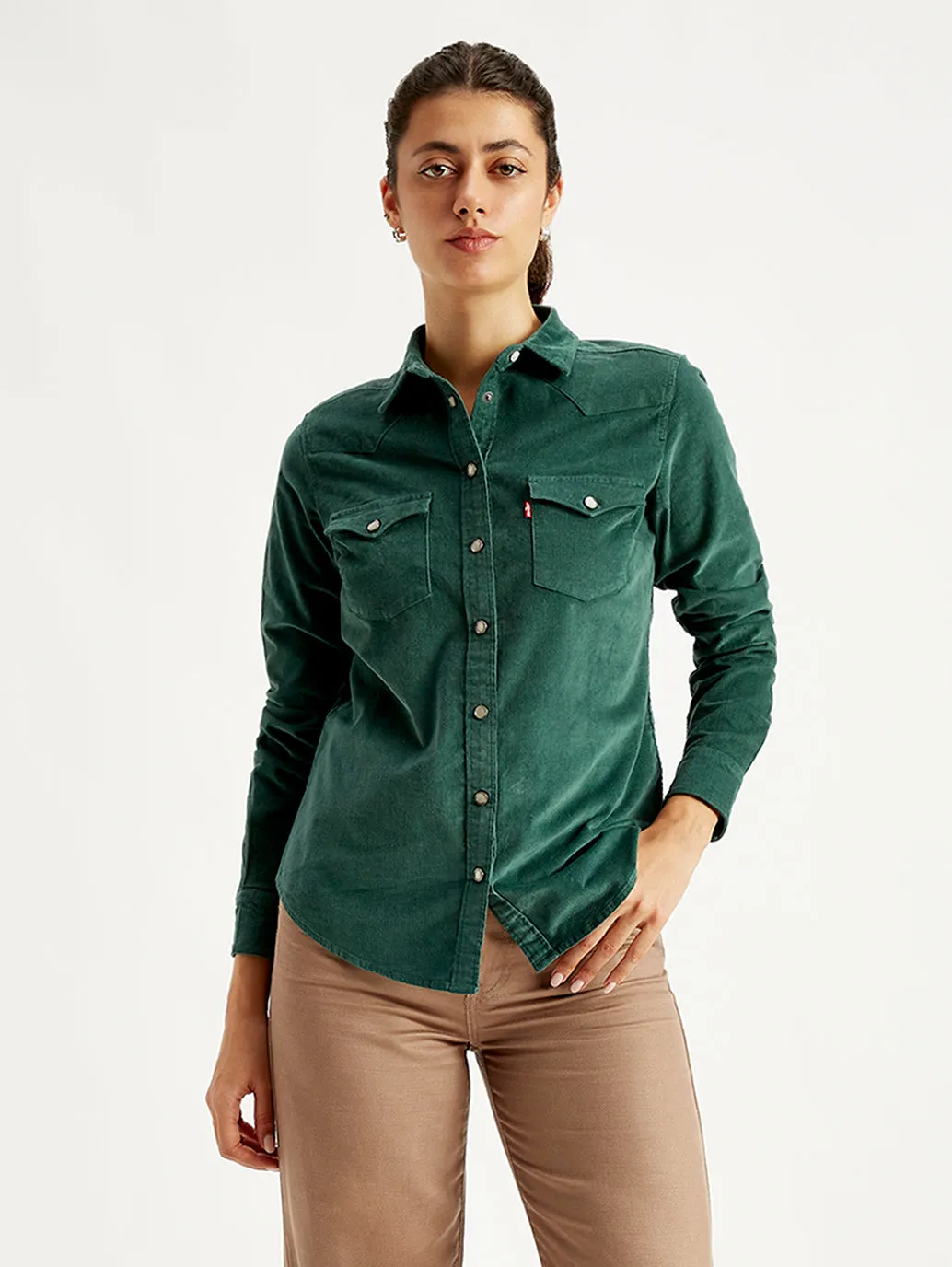 Women's Solid Regular Fit Shirt Functional Comfort