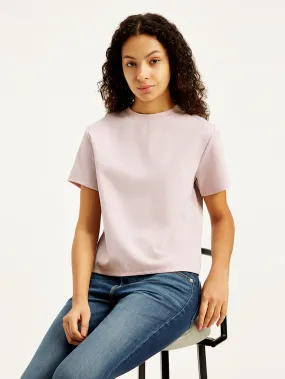Women's Solid Regular Fit T-Shirt Weekend Wardrobe Chic Casual Wear