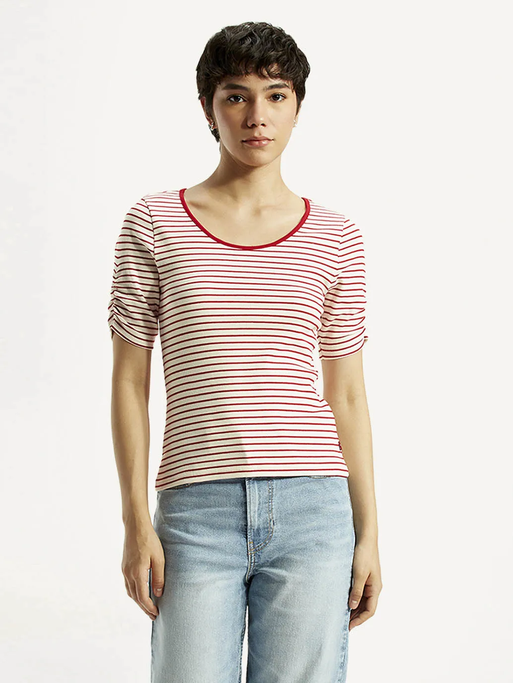 Women's Striped Slim Fit T-Shirt Perfect for Any Outfit Simple Fashion