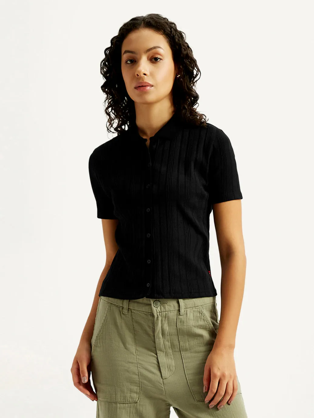 handmade touch networking event Women's Textured Slim Fit Shirt