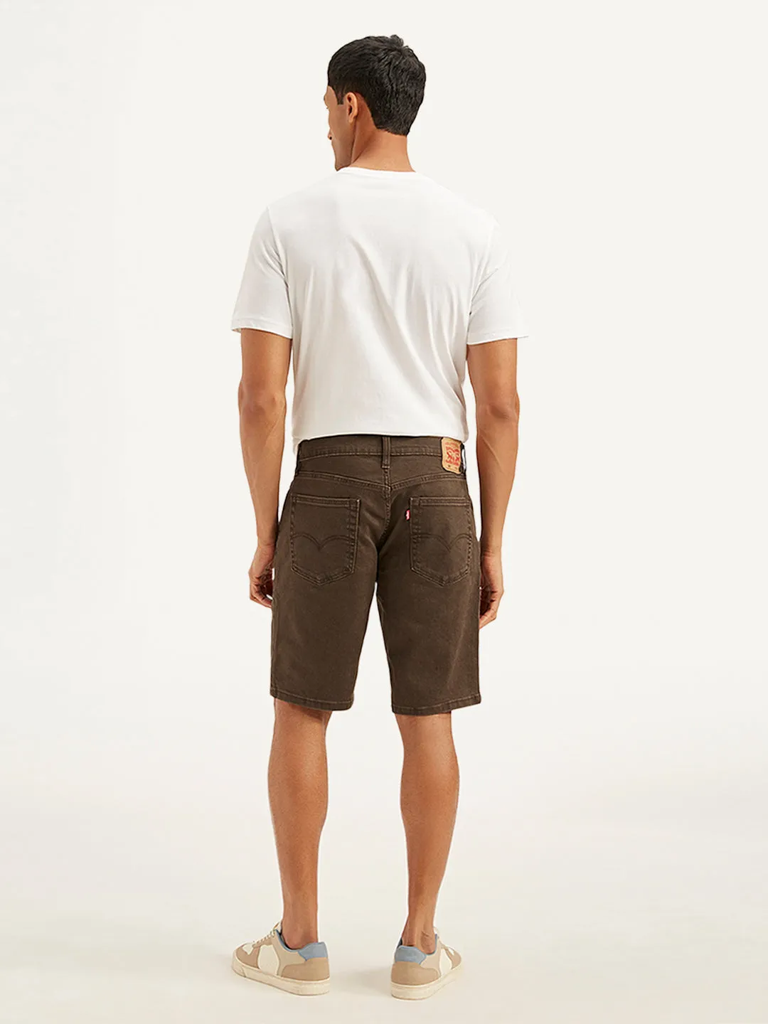 Chill Ready color - fast Men's Brown Tapered Shorts