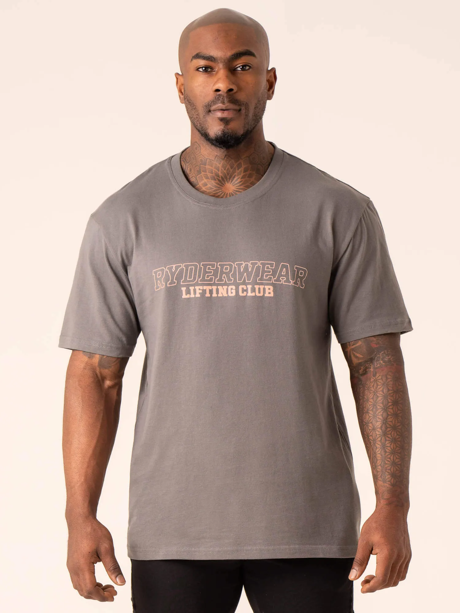 Lifting Club T-Shirt - Charcoal Active Fashion Everyday Fashion