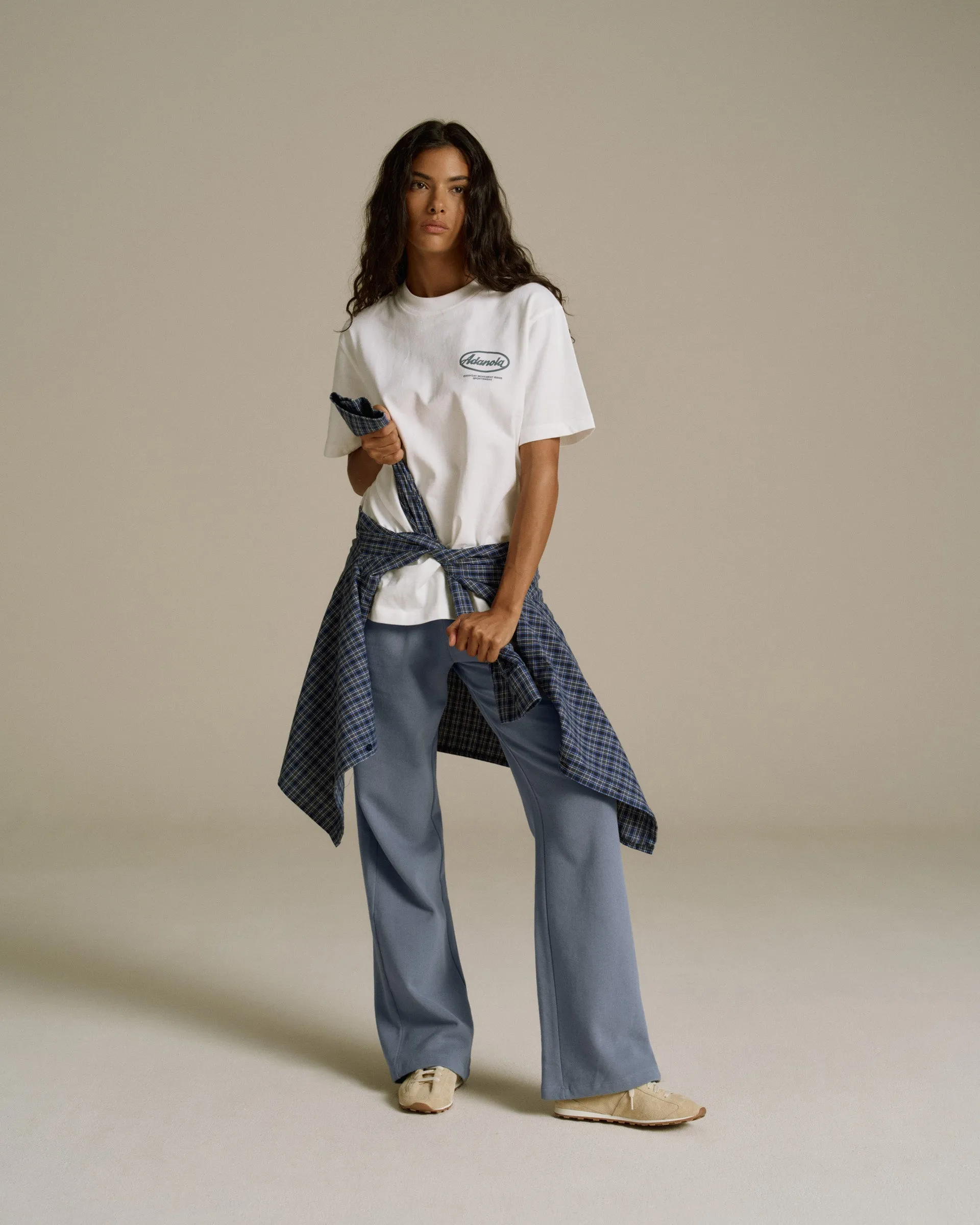 Signature Short Sleeve Oversized T-shirt - White Flexible Neckband