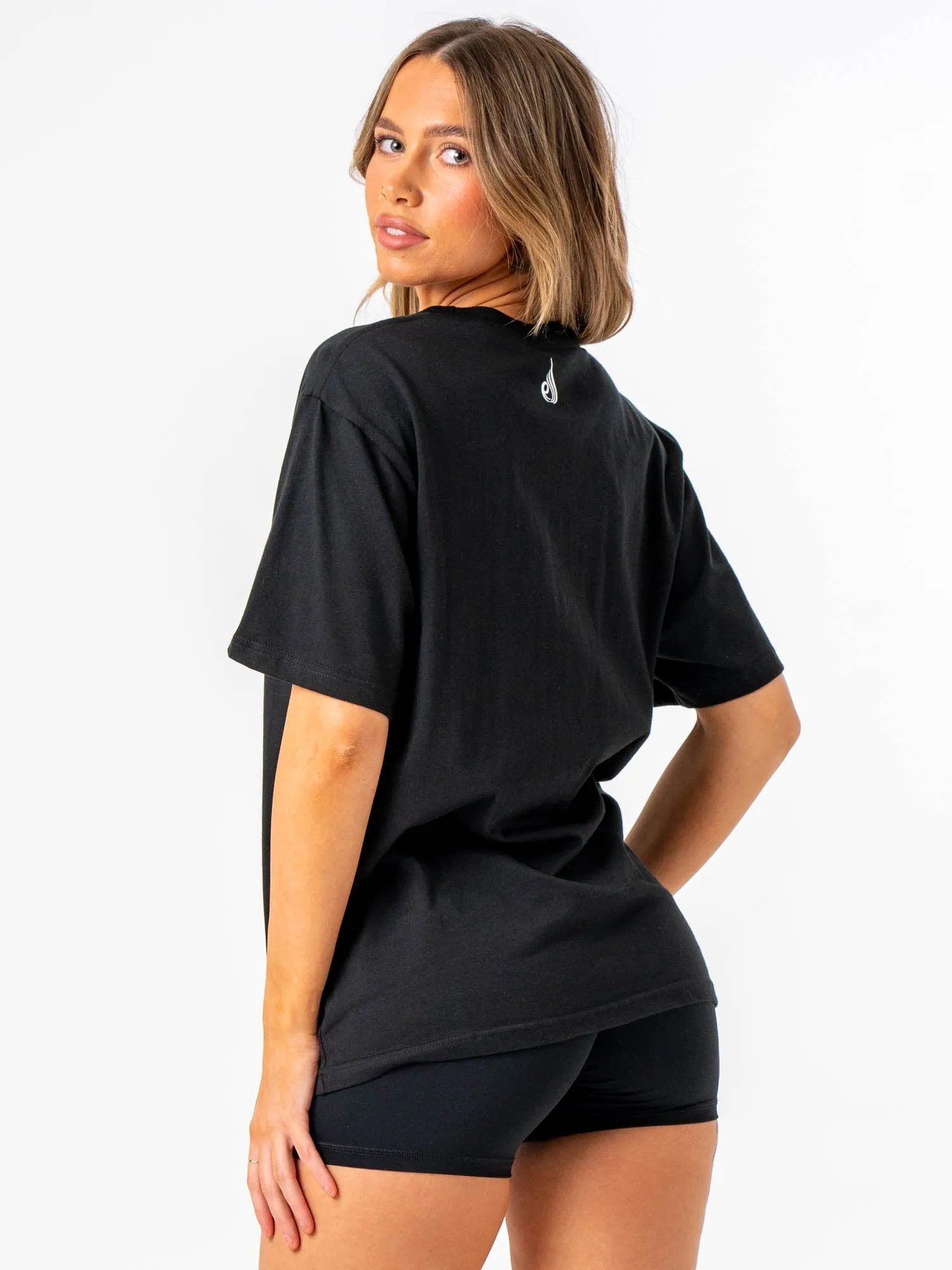 Breathable Comfort You vs You Oversized T-Shirt - Black
