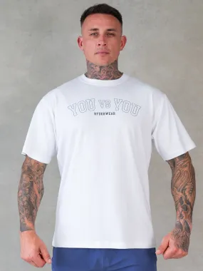 Chill Comfort Sleek Performance You vs You Oversized T-Shirt - White