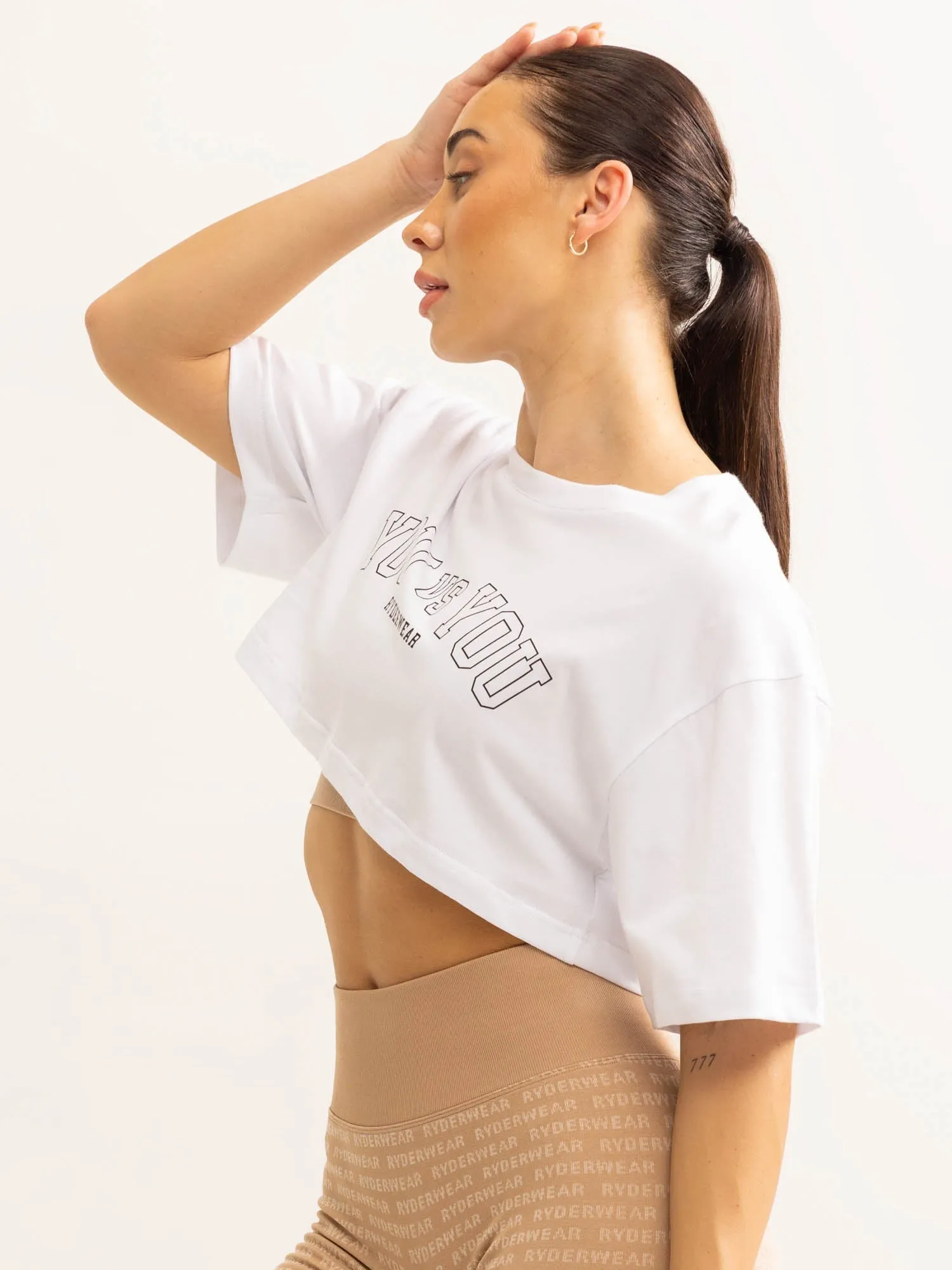 You vs You T-Shirt - White Textured Surface Active Style Trend