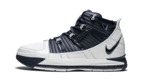 Zoom Lebron 3 QS "White/Navy" Non Marking Rubber Outsole